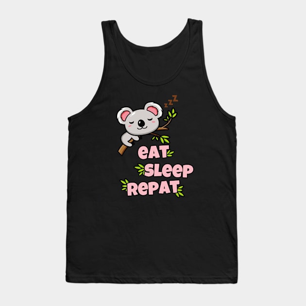 Australia animals cute Kawaii Koala Tank Top by Foxxy Merch